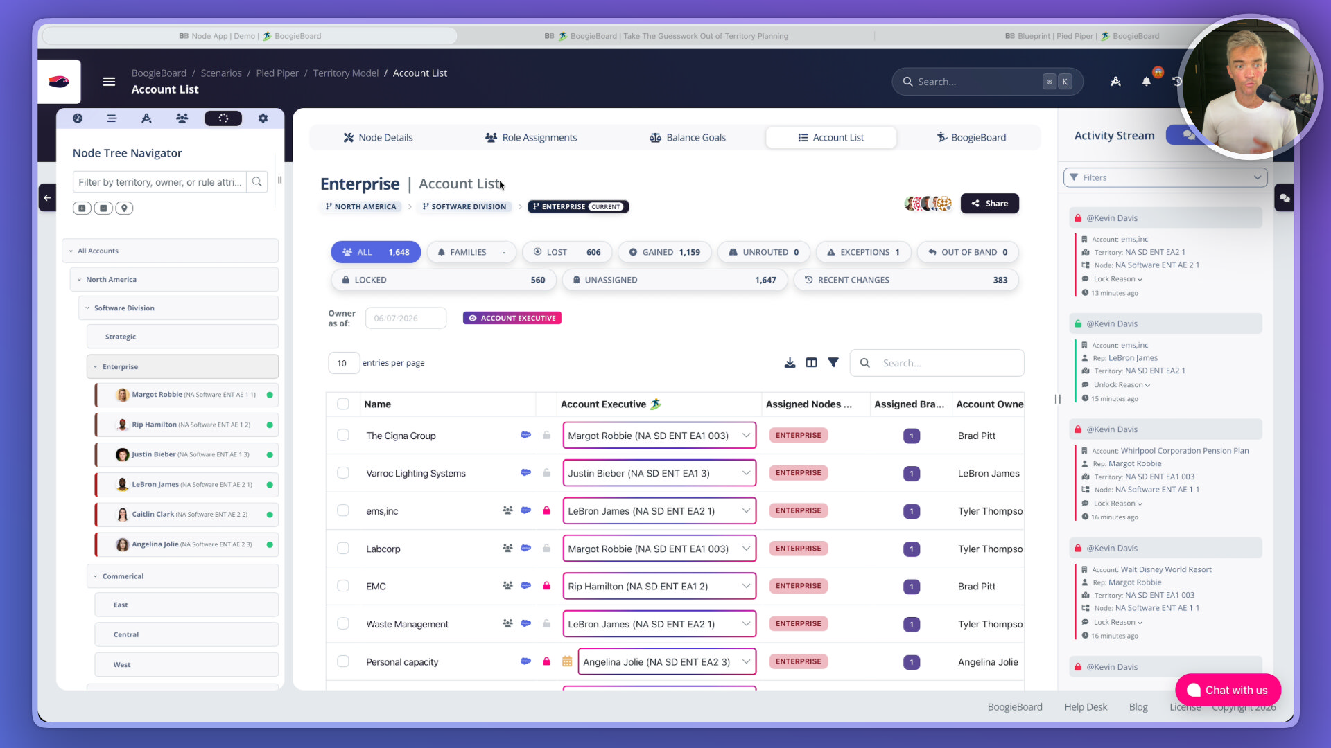 Track Territory Collaboration and Audit Trails